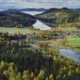 Berglandschaft am Meer