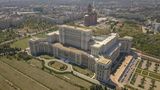 Blick auf den heutigen Parlamentspalast in Bukarest