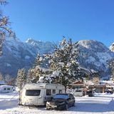 Campingplatz im Winter