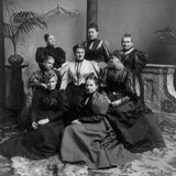 First Lady Frances Cleveland im Kreise von Frauen Kongressangehöriger