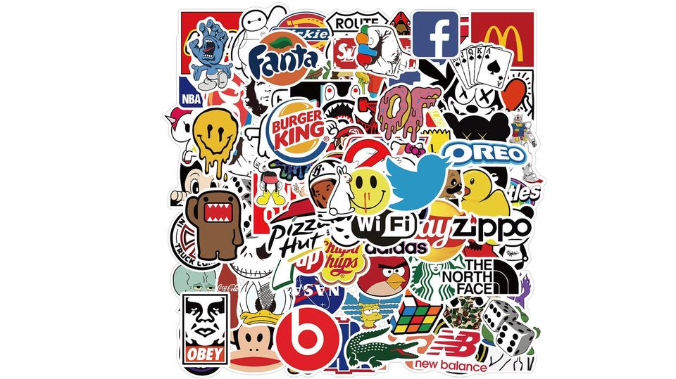 Erfindung des Aufklebers: Für die Werbung sind Sticker inzwischen unerlässlich. In Europa werden jede Woche pro Kopf etwa 50 Aufkleber hergestellt Für die Werbung sind Sticker inzwischen unerlässlich. In Europa werden jede Woche pro Kopf etwa 50 Aufkleber hergestellt