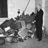 Haufen von Schrott am Weißen Haus