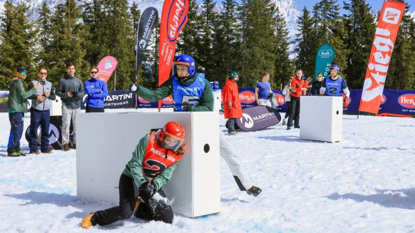 Trendsport aus Japan: Großer Wurf in Filzmoos: Schneeballschlacht wird Wintersport