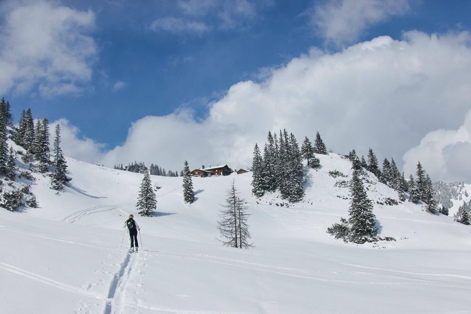 Skigebiet Spitzingsee in den Bayerischen Alpen