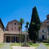 Innengof eines italienischen Klosters