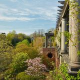 romantische bewachsener Säulengang