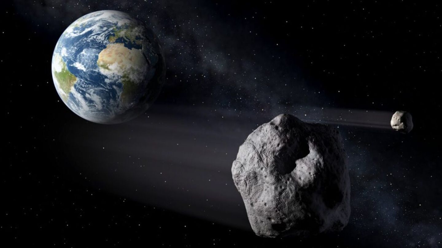 Asteroid und Erde