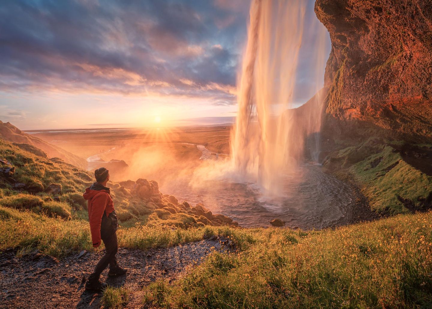 Seljalandsfoss, Island Seljalandsfoss, Island