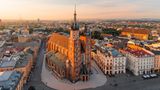 Krakau aus der Vogelperspektive