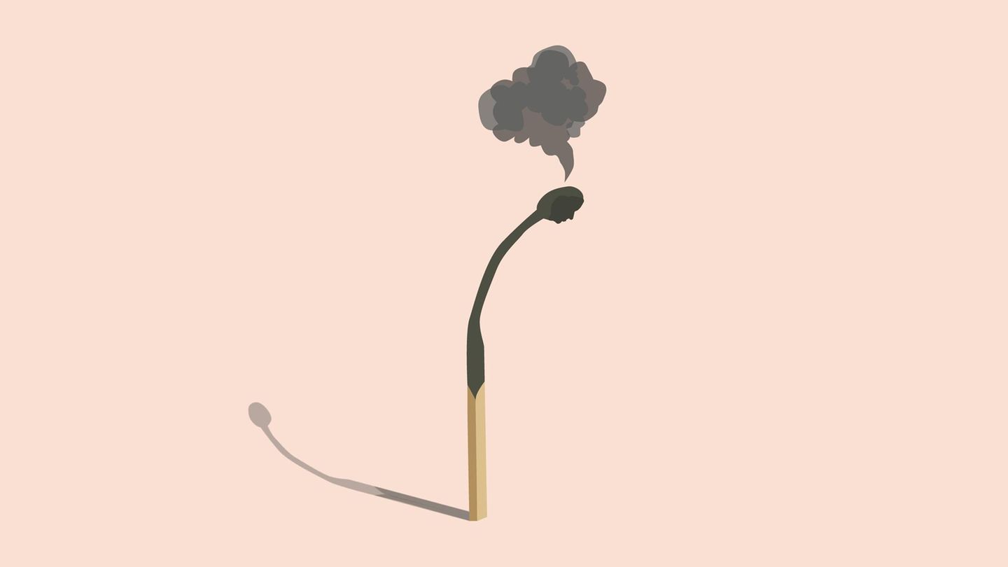 Illustration für Burnout