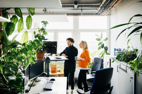 Wer auf die Ergonomie am Arbeitsplatz achtet, kann Nacken- oder Rückenschmerzen und weiteren Beschwerden vorbeugen