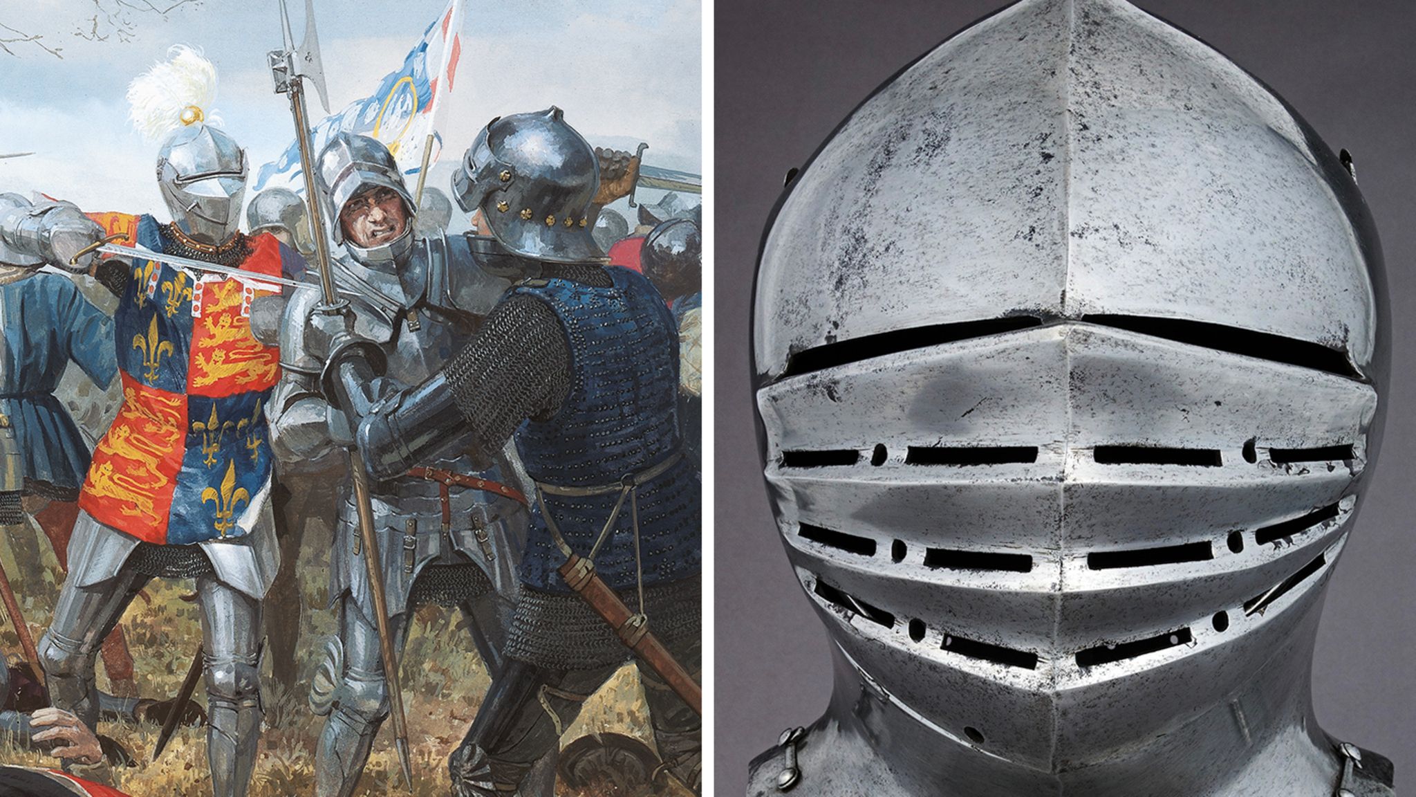 Helm aus der Zeit der Rosenkriege