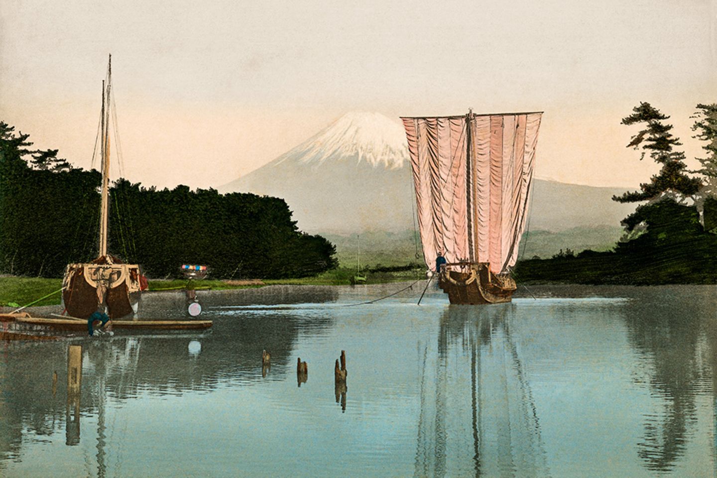 Der Fuji ist mit seinen 3776 Metern der höchste Gipfel Japans und Gegenstand zahlreicher künstlerischer Darstellungen. Damals wie heute zieht es Reisende zum Berg und in seine Umgebung. Immerhin ist Mount Fuji das geografische Wahrzeichen des Landes und ein Symbol der japanischen Identität.