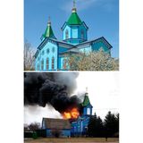 Brennende Kirche
