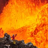 Vanuatu Vulkan Lavamassen