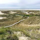 Auf dem Holzweg durch die Dünen