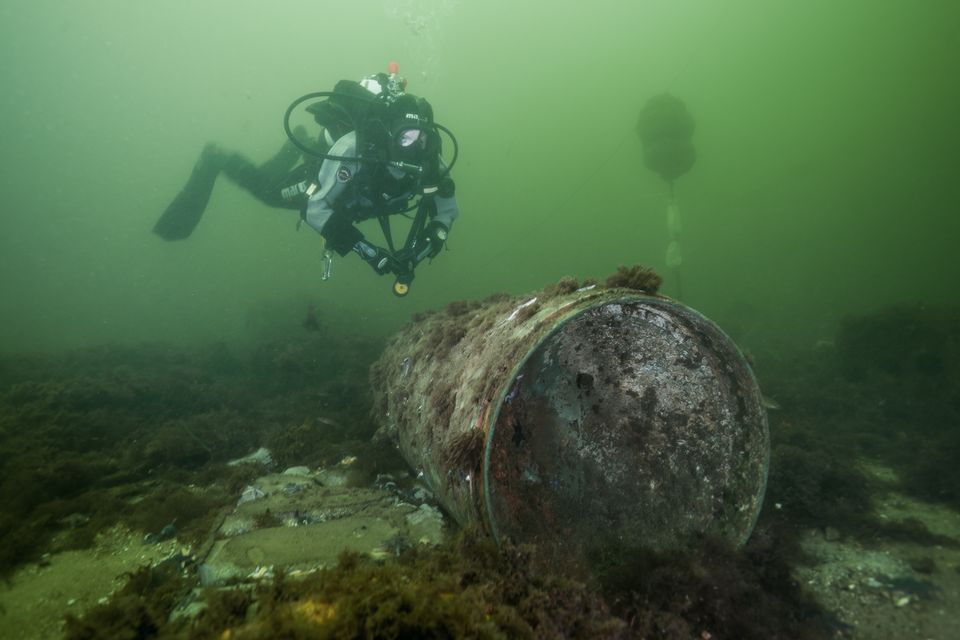 Die "Kolberger Heide" in der Kieler Bucht ist ein besonders stark mit Munitionsresten belastetes Meeresgebiet 1.4996