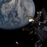 Der Mondlander IM-2 Nova-C, genannt "Athena". Der große Landeroboter des US-Unternehmens Intuitive Machines ist auf dem Weg zum Mond. Dort soll er am 6. März auf dem Berg Mons Mouton, einem Plateau in der Nähe des Südpols, aufsetzen – in jener Region, in der in den kommenden Jahren Menschen landen könnten. Mit einem Bohrer kann Athena bis zu einem Meter tief in den Trabanten eindringen und nach gefrorenem Wasser und weiteren Rohstoffen suchen. Neben zwei Rovern hat sie die Drohne Micro Nova Hopper "Grace" an Bord, die eher hüpfend als fliegend einen benachbarten Krater erkunden soll.   Noch zwei weitere Lander haben vor kurzem unseren Heimatplaneten Richtung Mond verlassen: "Blue Ghost" des US-Unternehmens Firefly Aerospace soll an diesem Sonntag sein Ziel erreichen. "Resilience" des japanischen Start-ups ispace wiederum hat einen energiesparenden, aber längeren Weg gewählt und wird unseren Trabanten erst im April besuchen.   KW 9   