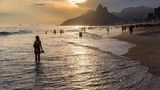 Ipanema Strand bei Sonnenuntergang