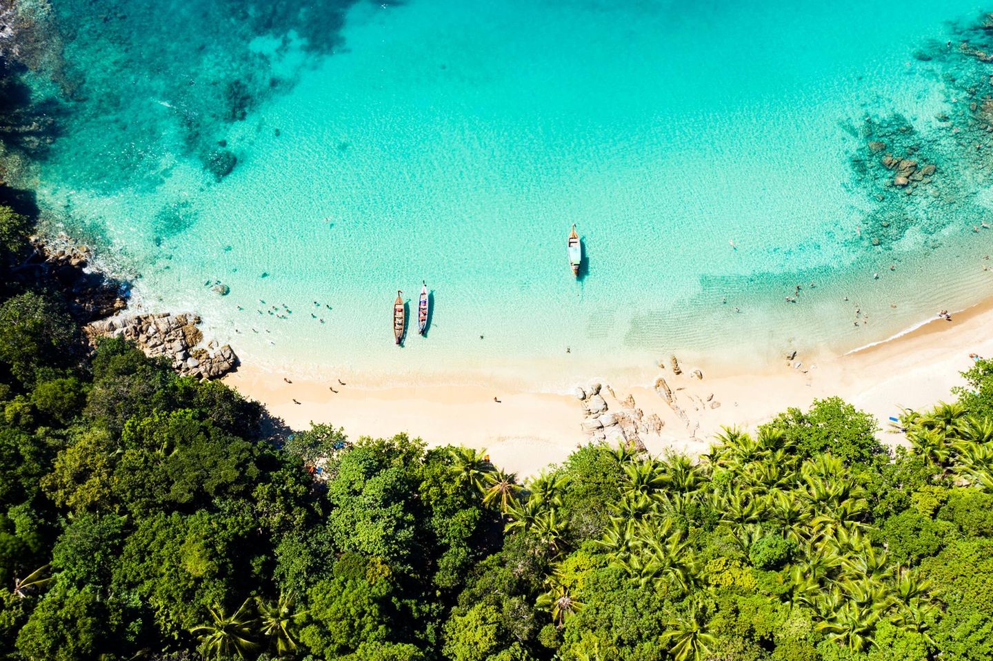 Platz 2: Banana Beach, Phuket Banana Beach / Phuket / Thailand von oben gesehen
