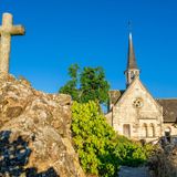 Flussinsel Béhuard in der Provinz Anjou