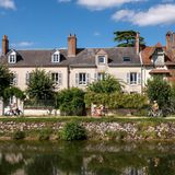 Fahrradfahrende an der Loire