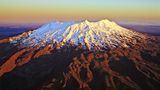 Luftaufnahme des Mount Ruapehu auf der Nordinsel