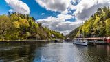 A view looking back to the landing stage on Loch Katrine in the Scottish Highlands on a summers day  Object Name=imago57767894