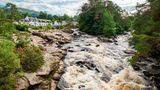 The Falls of Dochart, on the River Dochart, just outside the village of Killin, Stirlingshire, Scotland