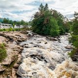 The Falls of Dochart, on the River Dochart, just outside the village of Killin, Stirlingshire, Scotland
