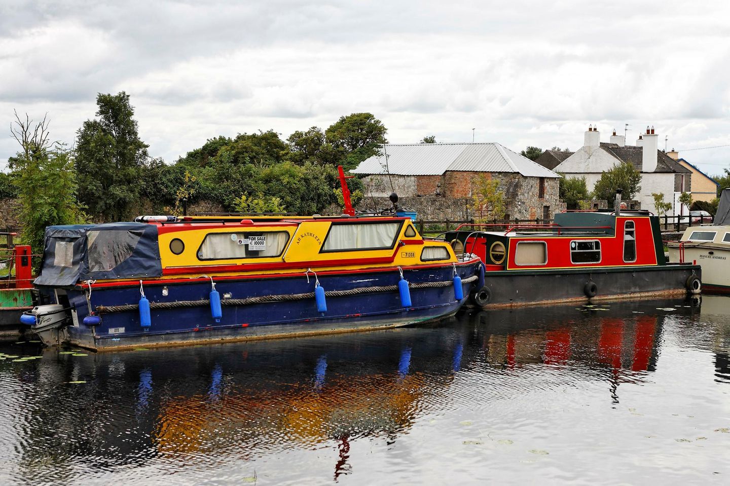Hausboote am Shannon, Irland