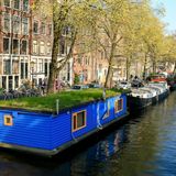 Hausboote in Amsterdam