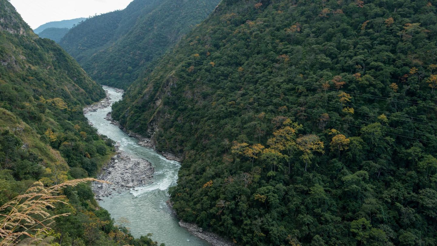 Schlucht mit Fluss