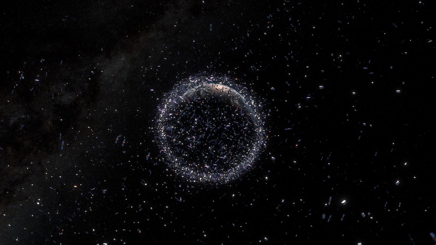 Satelliten umkreisen die Erde