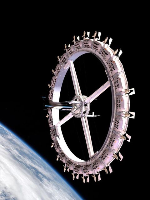 Das Konzept der Voyager Station des US-Unternehmens "Above: Space Development Corporation" erinnert an Stanley Kubricks Film "2001". In der Station mit künstlicher Schwerkraft könnten Reisende übernachten