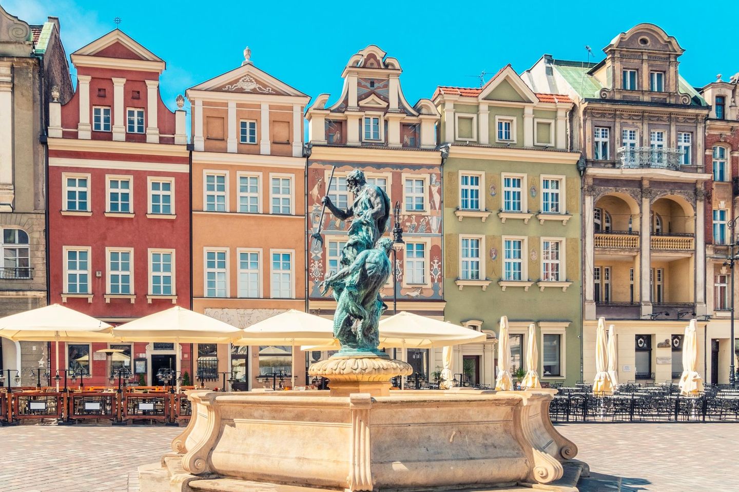 Neptun-Brunnen in Posen, Polen