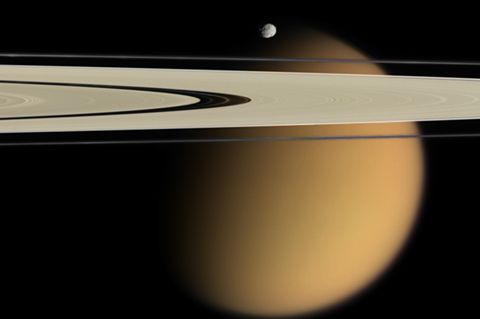 Saturn mit Monden