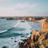 Steilküste in der Nähe von Sagres