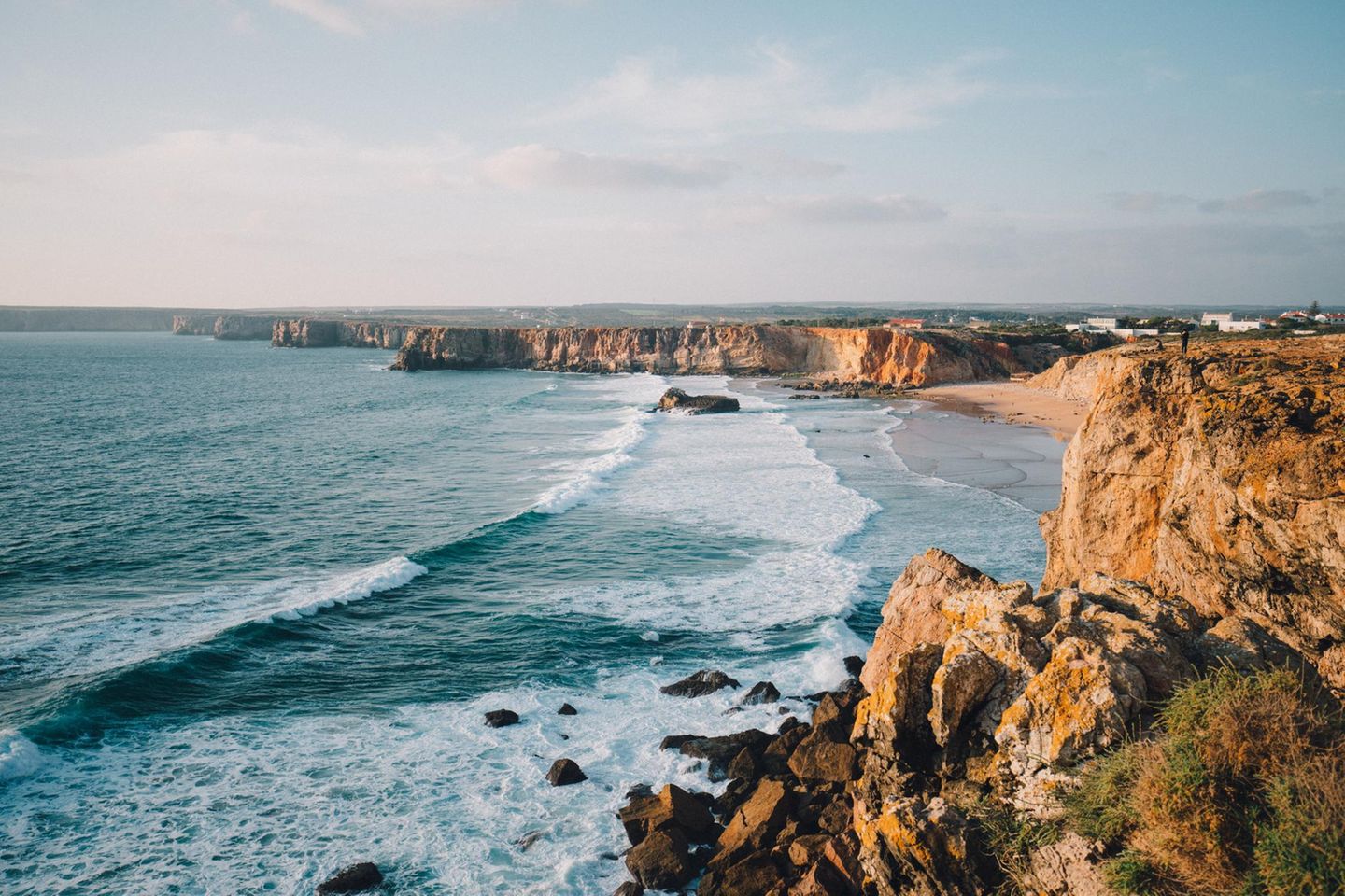 Sagres, Portugal Steilküste in der Nähe von Sagres