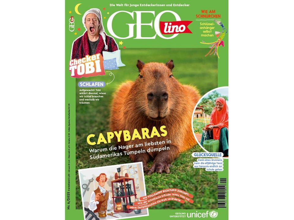 Cover GEOlino 04-2025: Capybaras
