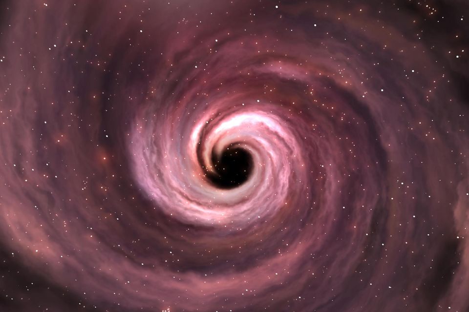 Illustration von einem Schwarzen Loch 1