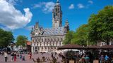 spätgotisches Rathaus in Middelburg. Provinz Zeeland