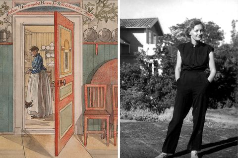 Das ländliche Schweden dient Lindgren – hier 1952 fotografiert – für viele ihrer Geschichten als Schauplatz