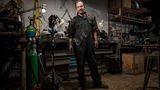 Joe Rush in seinem Atelier in London