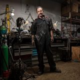 Joe Rush in seinem Atelier in London