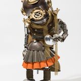 Über seine Figuren, wie die Taucherin hier, sagt Joe Rush voller Zärtlichkeit: "Diese Maschinen tragen ein ganzes Leben in sich" 