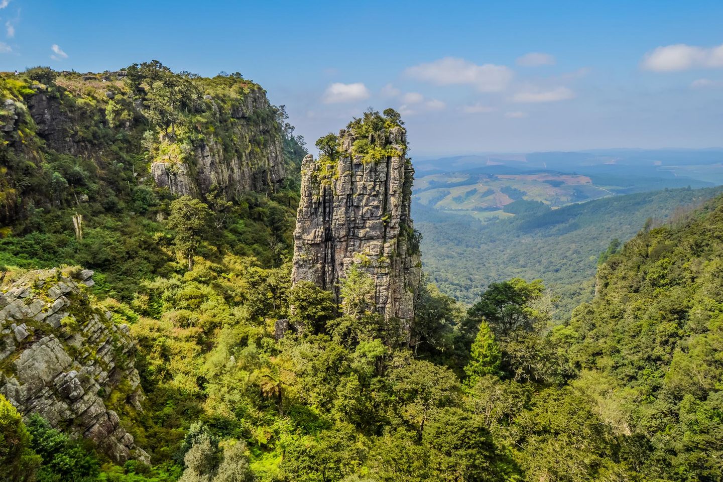 Felsplateau mit Weitblick: "God's window" Der Pinnacle Fels in Graskop