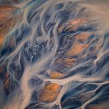 Xinjiang Aibi Lake National Nature Reserve von oben