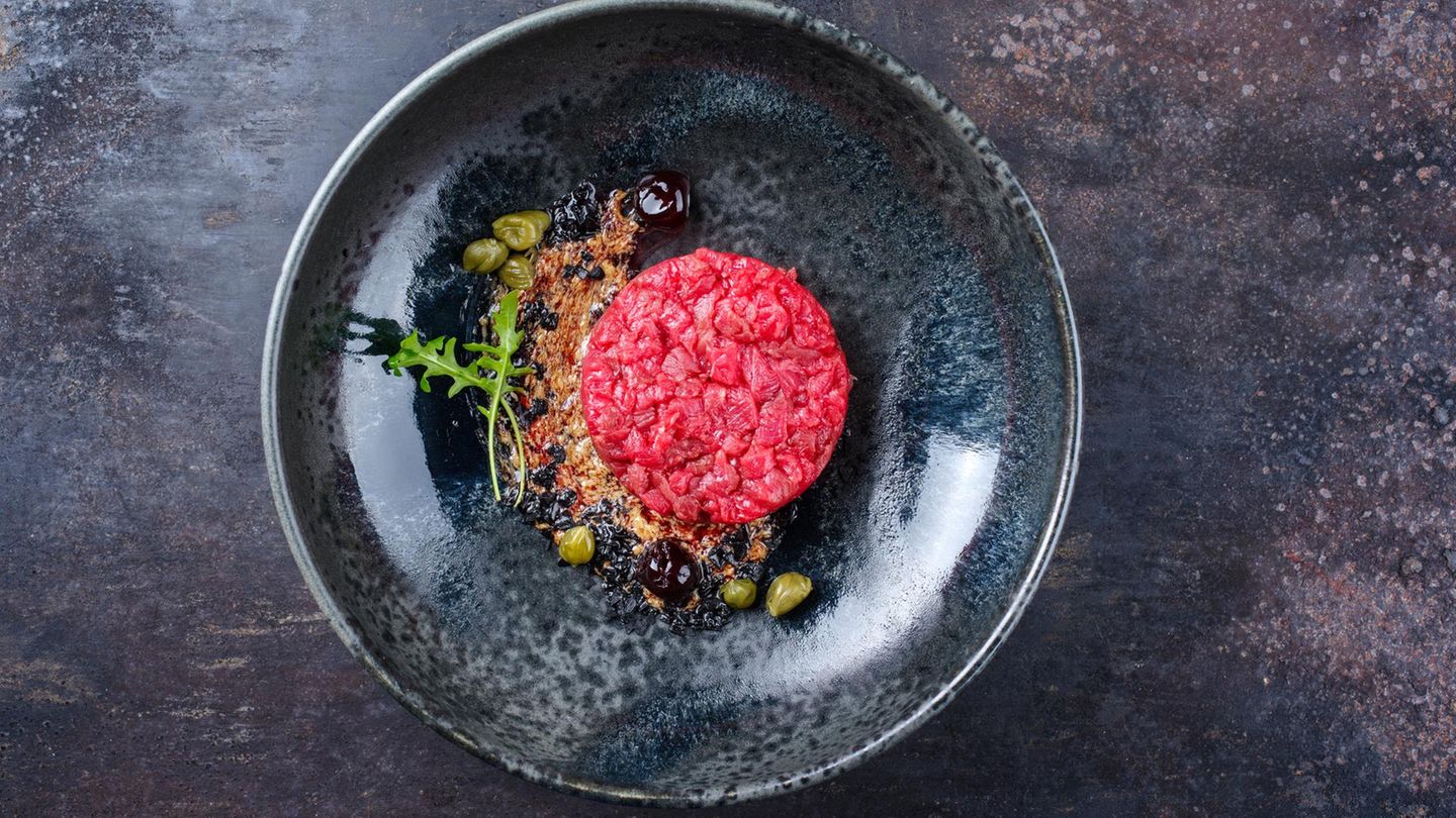Tartar auf einem Teasser