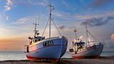 Fischerboote am Strand